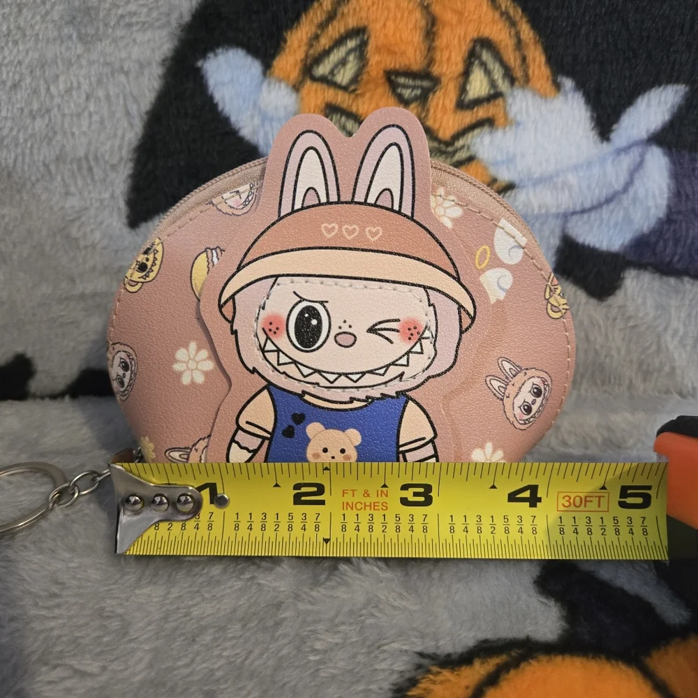 Cute Brown Labubu Coin Purse